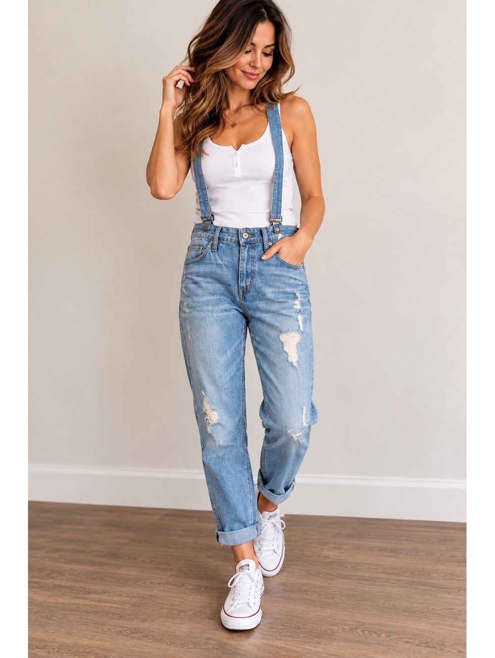 James Jeans JOJO Suspender Boyfriend Jeans Women’s Size 27